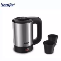 Sonifer SF-2099S | Bouilloire Électrique Portable 0,5L | Inox & 2 Tasses