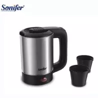 Sonifer SF-2099S | Bouilloire Électrique Portable 0,5L | Inox & 2 Tasses