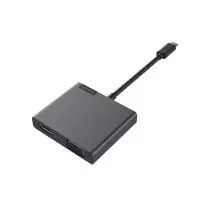 Station d'accueil Lenovo USB-C 4-en-1  Hub Portable Haute Performance  HDMI 4K & VGA