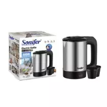 Sonifer SF-2099S | Bouilloire Électrique Portable 0,5L | Inox & 2 Tasses