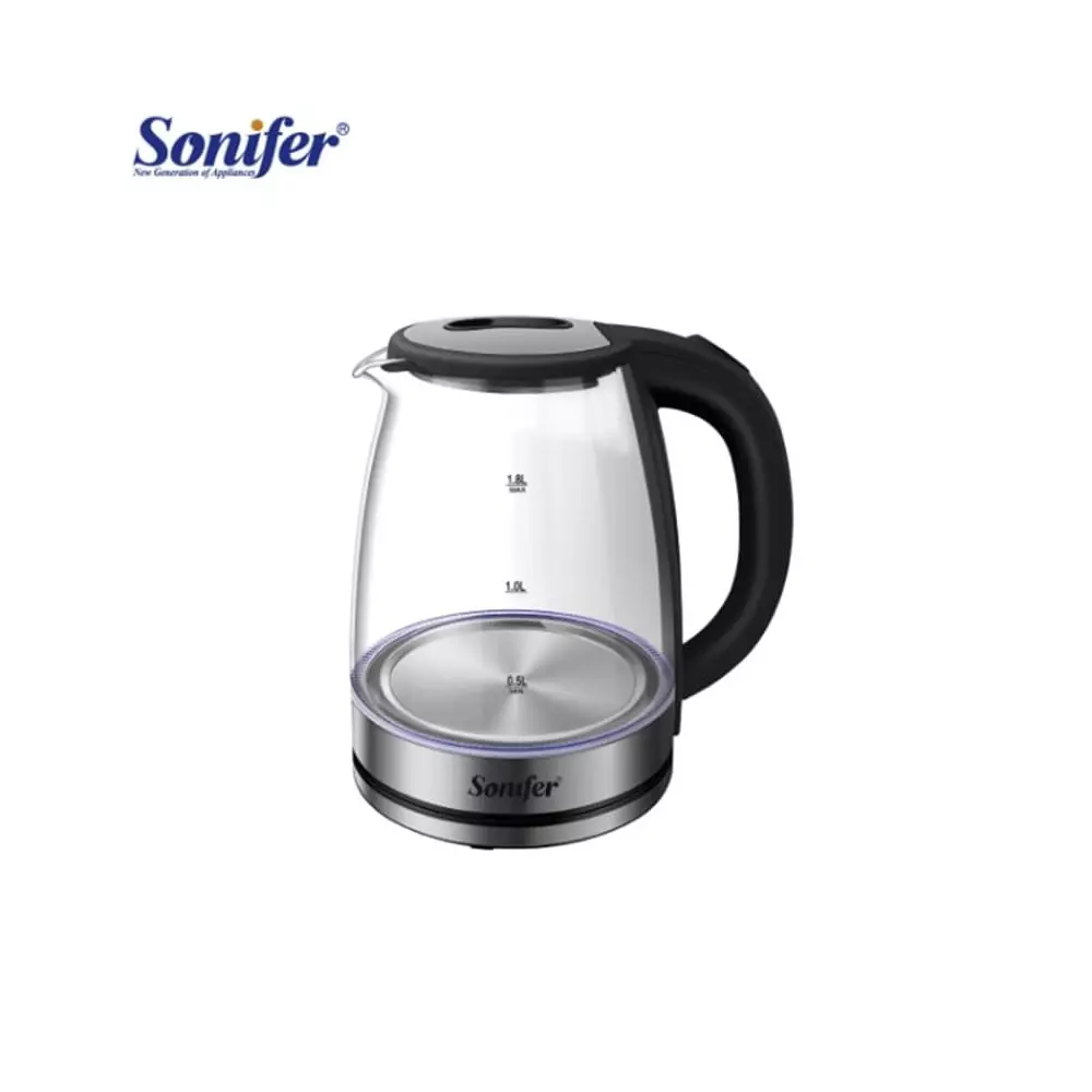 Chauffe Eau électrique Sonifer SF-2116 | Bouilloire en Verre LED 1.8L
