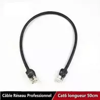 Câble Réseau Professionnel Cat6 - 0.5m | Ethernet RJ45 Gigabit
