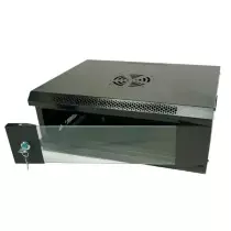 Coffret Mural 4U | Rack 19" | Ventilo + Multiprise