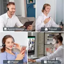 New Bee H361 | Casque Professionnel Filaire USB & Jack 3.5mm