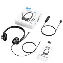 New Bee H361 | Casque Professionnel Filaire USB & Jack 3.5mm