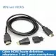 Câble HDMI 3-en-1 Haute Vitesse | Adaptateurs Mini & Micro HDMI | 1.5m