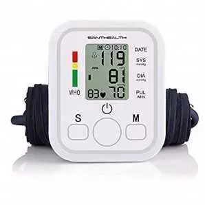 Moniteur de pression artérielle mémoire de 99 lectures, mode 2 utilisateurs, haut-parleur, grand écran LCD