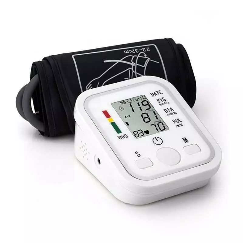 Moniteur de pression artérielle mémoire de 99 lectures, mode 2 utilisateurs, haut-parleur, grand écran LCD