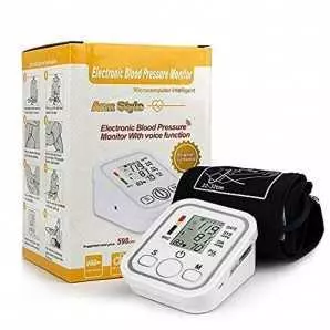 Moniteur de pression artérielle mémoire de 99 lectures, mode 2 utilisateurs, haut-parleur, grand écran LCD