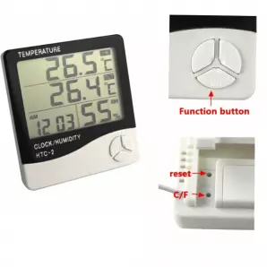 Thermomètre Hygromètre LCD | Sonde Filaire | Précision Intérieur Extérieur