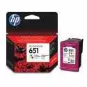 Cartouche d'encre HP 651 couleur ou noir