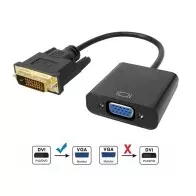 Adaptateur DVI vers VGA 1080P DVI-D à câble VGA 24+1 25 pin mâle à femelle VGA DVI convertisseur vidéo pour un écran PC