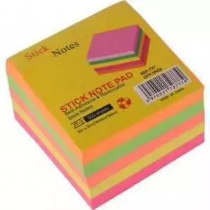 Post it 3x3 de 5 couleurs - 400 feuilles + support
