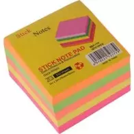 Post it 3x3 de 5 couleurs - 400 feuilles + support