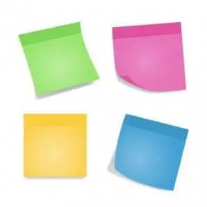 Post it 3x3 de 5 couleurs - 400 feuilles + support