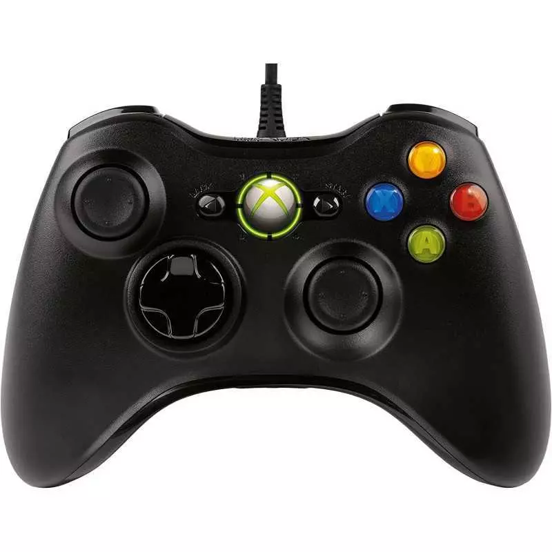 Microsoft manette filaire noire pour PC et Xbox 360