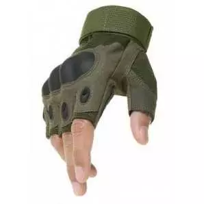 Paire de gant OAKLEY Factory pilot vert avec de protection et paume renforcée
