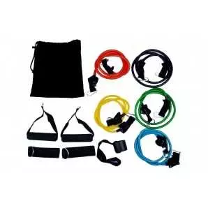 Ensemble de bandes de résistance de puissance - Home Gym Extreme - avec sac de voyage et accessoires d'exercice