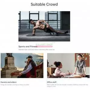 Pistolet de Massage musculaire KICA, masseur de tissus profonds du corps avec 4 têtes