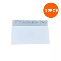Paquets de 50 Enveloppe blanche 110x220 Avec patte Autocollante - 80g