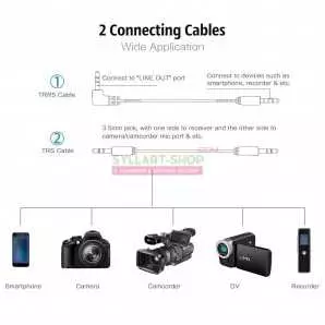Microphone Sans Fil BOYA BY-WM4 Mark II pour DSLR et Smartphone