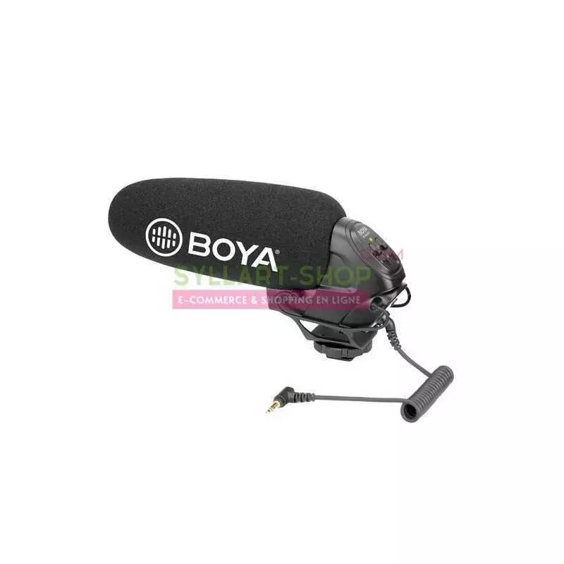 Microphone Boya BY-BM3031 à condensateur Super cardioïde avec Pare-Brise pour appareils Photo Reflex numérique