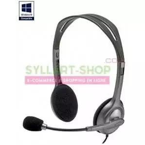 Casque Stéréo Logitech H111 | Micro Anti-Bruit | Jack 3,5 mm Multi-plateformes
