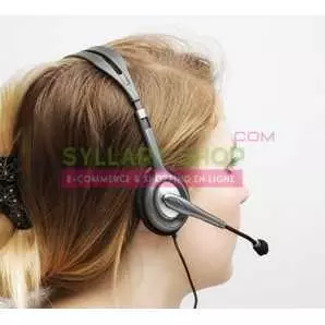 Casque Stéréo Logitech H111 | Micro Anti-Bruit | Jack 3,5 mm Multi-plateformes