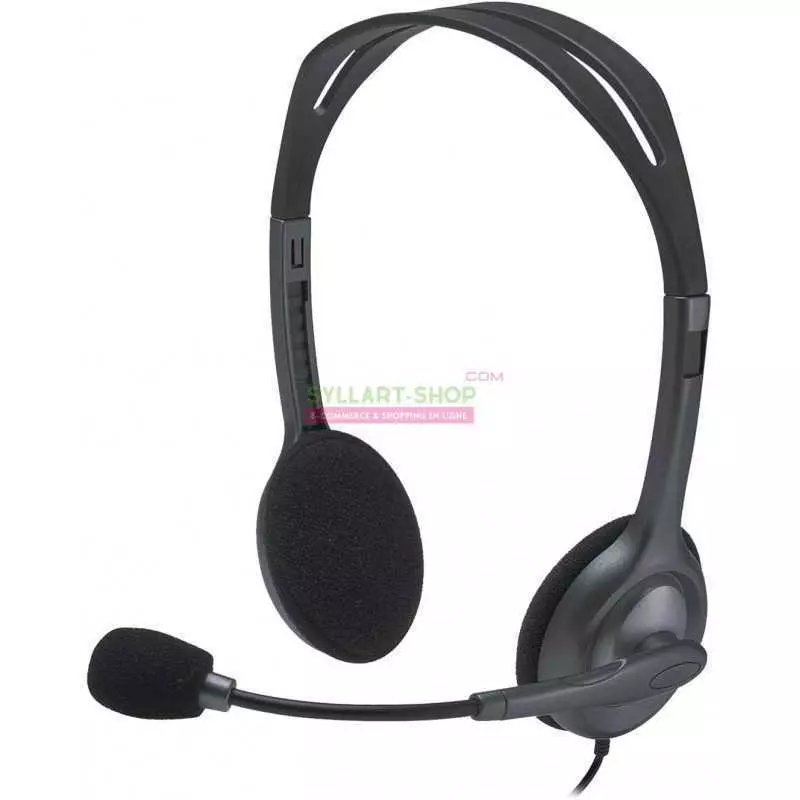 Casque Stéréo Logitech H111 | Micro Anti-Bruit | Jack 3,5 mm Multi-plateformes