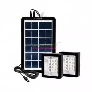 Kit d'alimentation solaire Saroda - 2 lampes, batterie externe