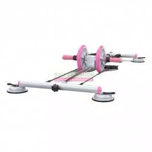 Roue avec une base pour l'exercice des muscles abdominaux