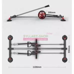 Roue avec une base pour l'exercice des muscles abdominaux