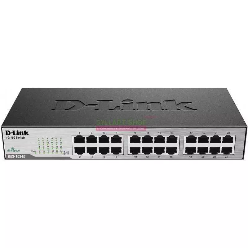 Switch D-Link DES-1024D | 24 Ports Ethernet 10/100 Mbps | Non Managé | Rackable