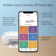 Imprimante Multifonction, HP DeskJet 2710 Impression, numérisation, Copie, Format A4, Wi-FI et Wi-FI Direct, USB 2.0, Blan Imprimante Multifonction, HP DeskJet 2710 Impression, numérisation, Copie, Format A4, Wi-FI et Wi-FI Direct, USB 2.0, Blan