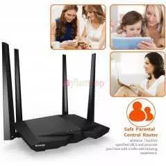 Point d'accès Tenda AC6 Routeur WiFi AC 1200Mbps WiFi Bi-bande 300 Mbps en 2.4 GHz et 867 Mbps en 5 GHz routeur Ethernet 4 Ports