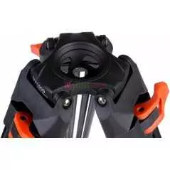 Trépied en aluminium COMAN DF16L avec tête vidéo Q5 d'une hauteur de 1,86m