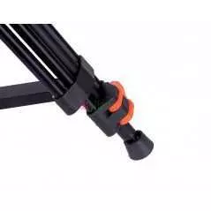 Trépied en aluminium COMAN DF16L avec tête vidéo Q5 d'une hauteur de 1,86m