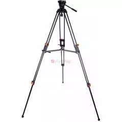 Trépied en aluminium COMAN DF16L avec tête vidéo Q5 d'une hauteur de 1,86m