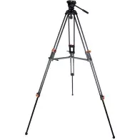 Trépied en aluminium COMAN DF16L avec tête vidéo Q5 d'une hauteur de 1,86m