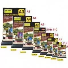 Panneau de table de signalisation en plastique Taille A4 A5 A6