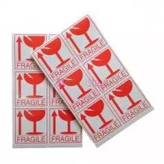 Étiquettes à coquille d'encre en vinyle 24 pièces autocollants jetables imperméables résistante au soleil alerte de colle