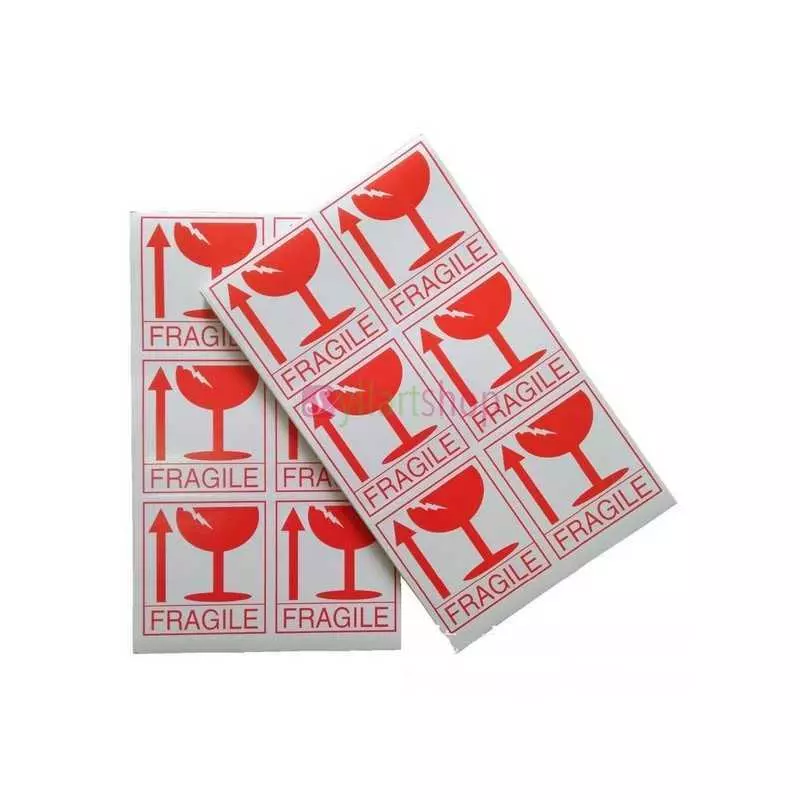 Étiquettes à coquille d'encre en vinyle 24 pièces autocollants jetables imperméables résistante au soleil alerte de colle