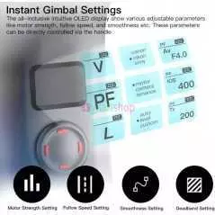 Stabilisateur Gimbal 3 axes Zhiyun Weebill S Reflex Compatible, Sony, Nikon et Panosonic Stabilisateur Gimbal 3 axes Zhiyun Weebill S Reflex Compatible, Sony, Nikon et Panosonic