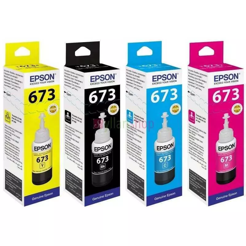Cartouche d'encre Epson 673 Ecotank Bouteille d'encre Noir, cyan, magenta, jaune, light cyan, light magenta
