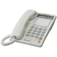 PANASONIC KX-T2378MXW | Téléphone Filaire Avancé | Gestion de 2 Lignes (Multi-Lignes)