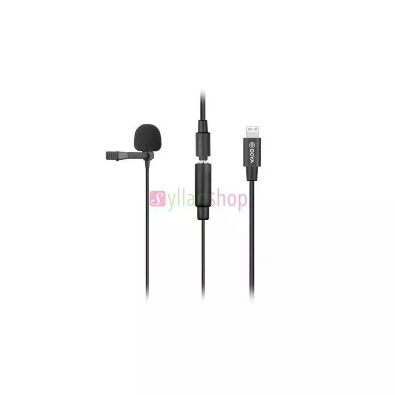 Microphone Lavalier à pince pour appareils iOS BOYA BY-M2