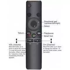 Télécommande de Remplacement Samsung Smart TV | Design Minimaliste | Commande Vocale/Extra