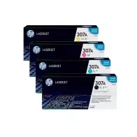 Cartouche toner HP 307A Noir  Jaune - Bleu - Rouge