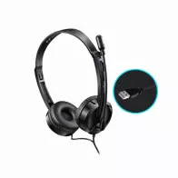 Casque Filaire USB RAPOO H120 | Stéréo HD | Micro Anti-Bruit à Rotation 360°