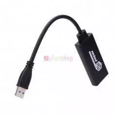 Adaptateur USB 3.0 1080P vers HDMI Câble convertisseur TVHD